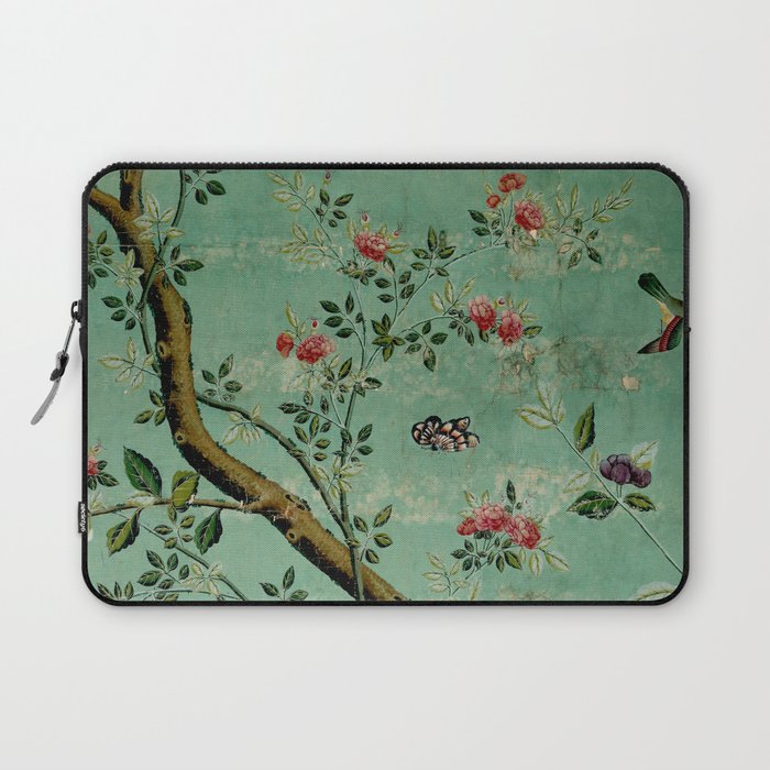 Antique 18th Century Blooming Camellia Garden Botanical Laptop Sleeve Gallery Image 1