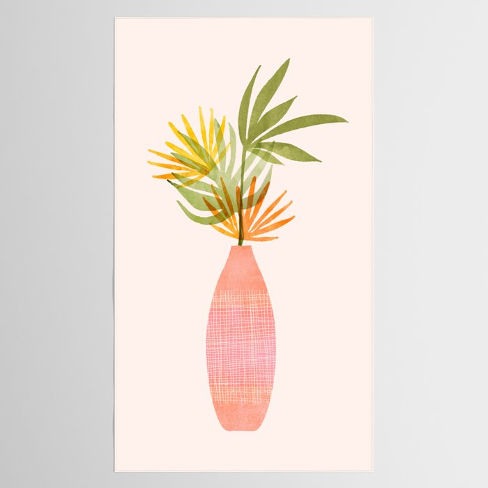 Simple Modern Tropical Bouquet Tablecloth Gallery Image 2