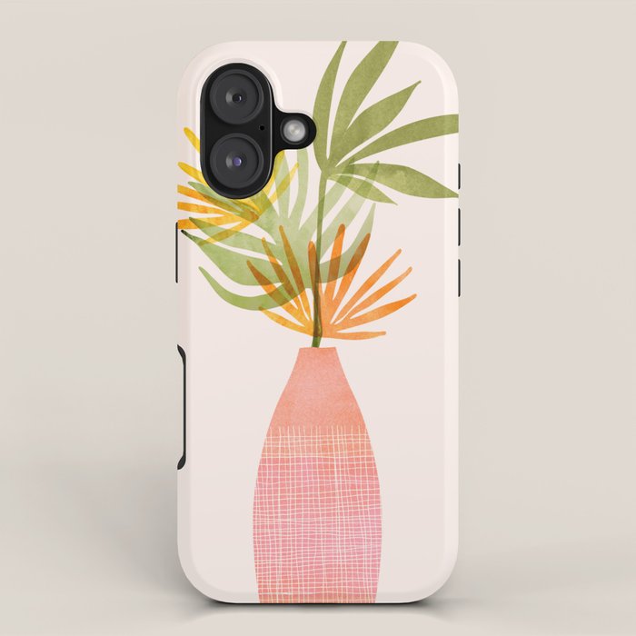Simple Modern Tropical Bouquet iPhone Case Gallery Image 1