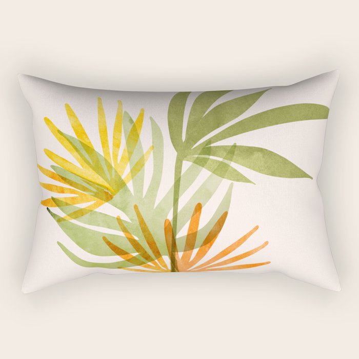 Simple Modern Tropical Bouquet Rectangular Pillow Gallery Image 2