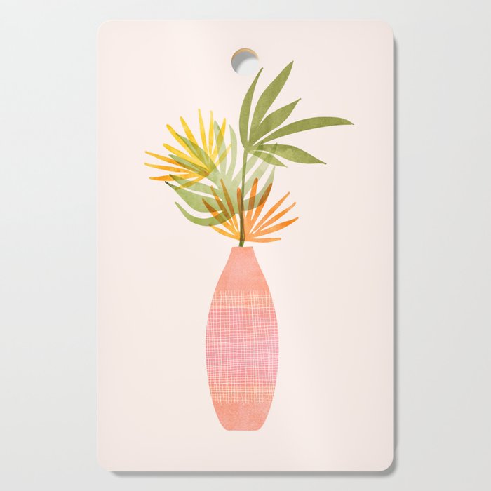 Simple Modern Tropical Bouquet Cutting Board Gallery Image 1