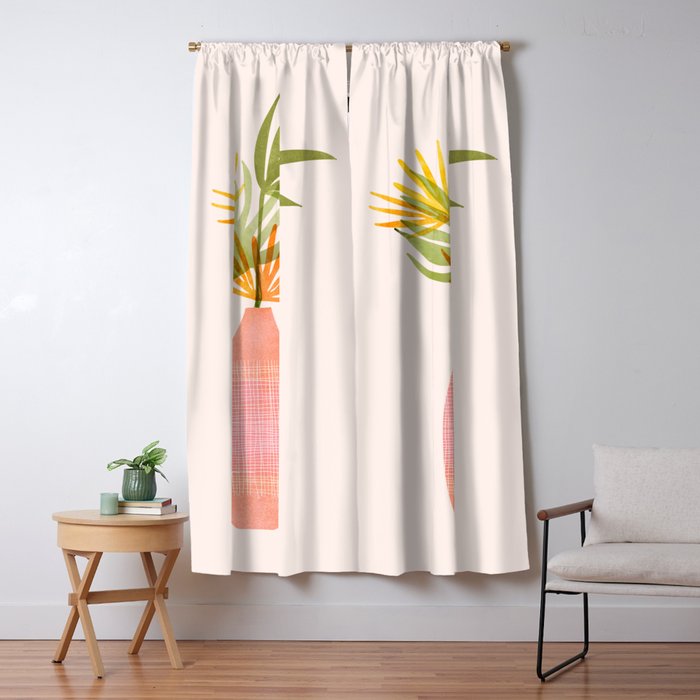 Simple Modern Tropical Bouquet Window Curtain Gallery Image 5