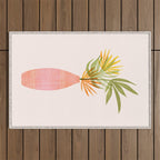 Simple Modern Tropical Bouquet Outdoor Rug Gallery Image 1