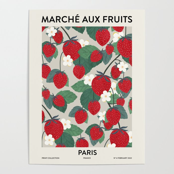 Fruit market Paris retro inspiration Poster Gallery Image 4