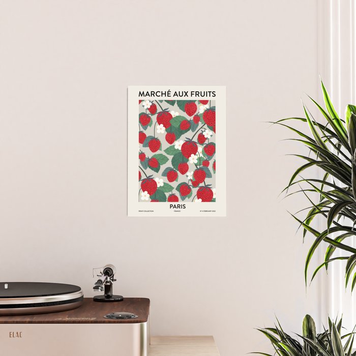 Fruit market Paris retro inspiration Poster Gallery Image 2