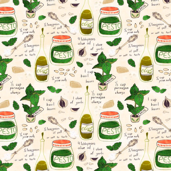 Pesto. Illustrated Recipe. Coffee Mug Gallery Image 2