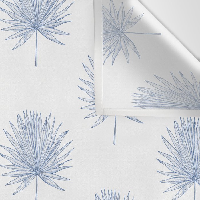 Palmetto Print - Blue Wall Tapestry Gallery Image 3