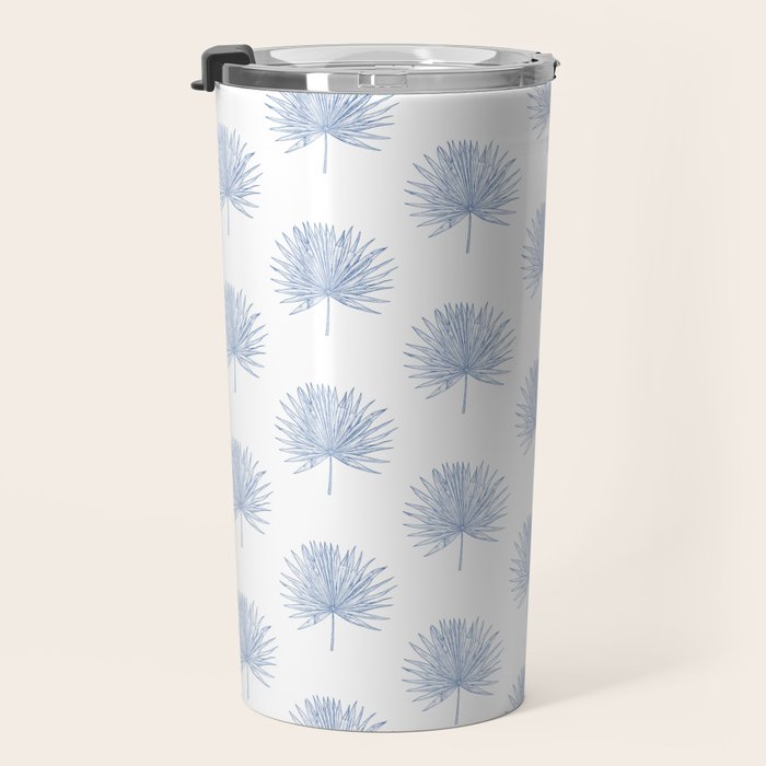 Palmetto Print - Blue Travel Mug Gallery Image 3