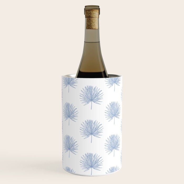 Palmetto Print - Blue Wine Chiller Gallery Image 1