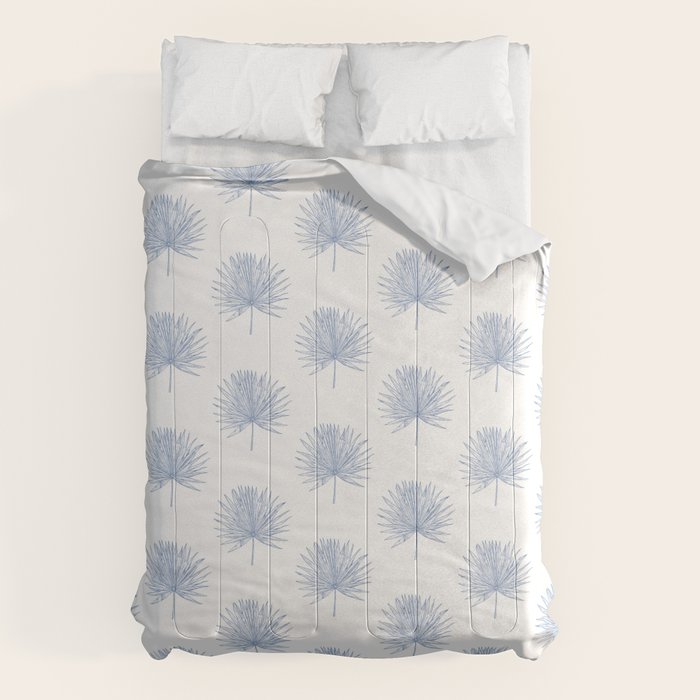 Palmetto Print - Blue Comforter Gallery Image 1
