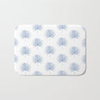 Palmetto Print - Blue Bath Mat Gallery Image 1