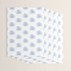 Palmetto Print - Blue Wrapping Paper Gallery Image 3