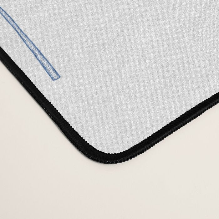 Palmetto Print - Blue Desk Mat Gallery Image 4