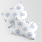 Palmetto Print - Blue Pillow Sham Gallery Image 3