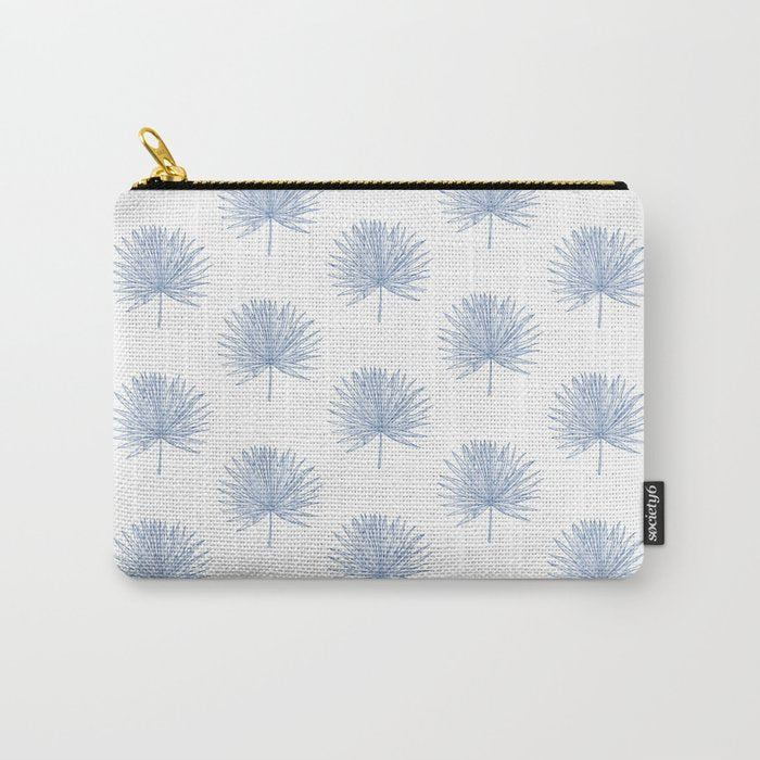 Palmetto Print - Blue Carry All Pouch Gallery Image 1