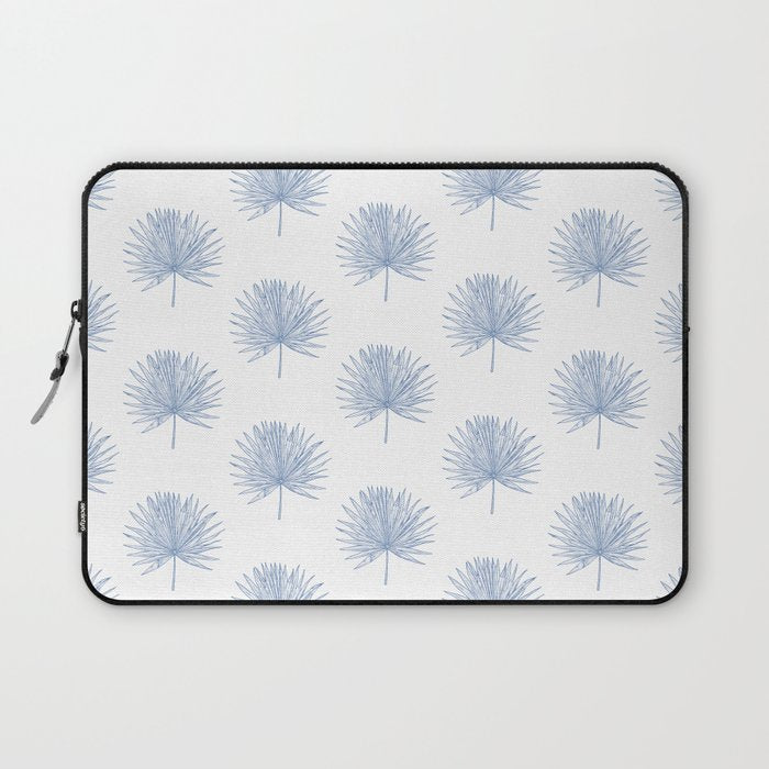 Palmetto Print - Blue Laptop Sleeve Gallery Image 1