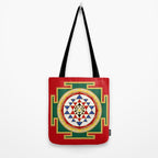 Sri Yantra colored Tote Bag Gallery Image 2