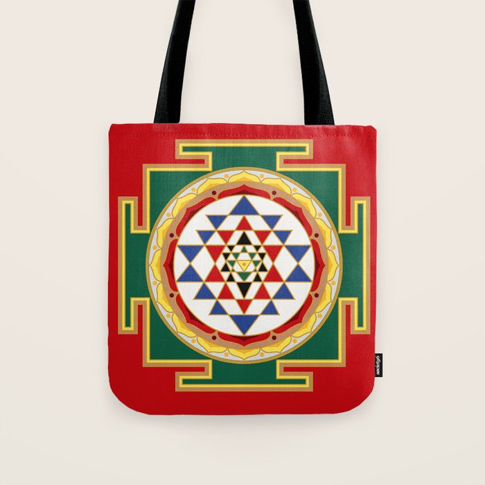 Sri Yantra colored Tote Bag Gallery Image 1