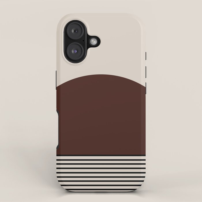 Sunrise Sunset III - Deep Red iPhone Case Gallery Image 1