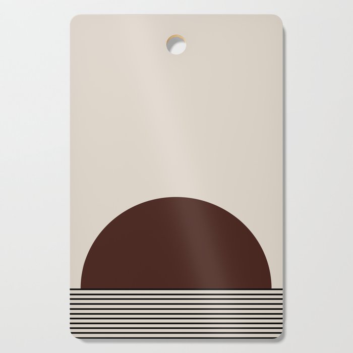 Sunrise Sunset III - Deep Red Cutting Board Gallery Image 1