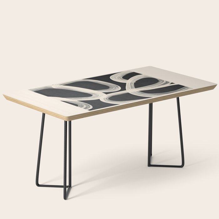 Black and White  Abstract Line Art  2 Coffee Table Gallery Image 1