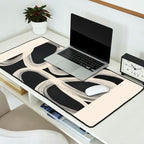 Black and White  Abstract Line Art  2 Desk Mat Gallery Image 2