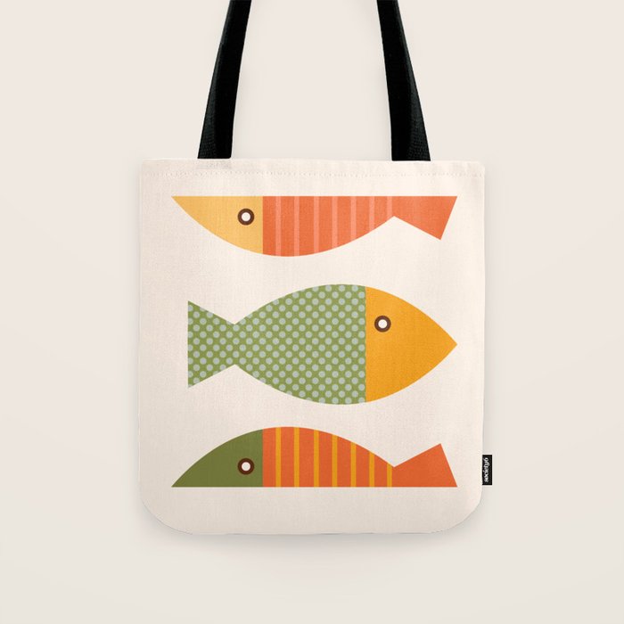 Geometrical Fish Tote Bag Gallery Image 1