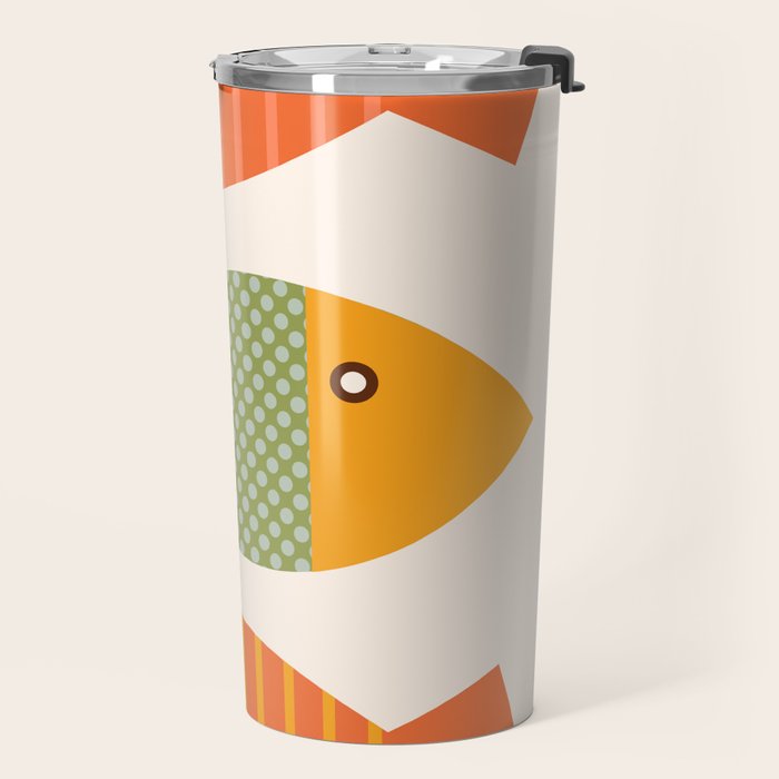 Geometrical Fish Travel Mug Gallery Image 2