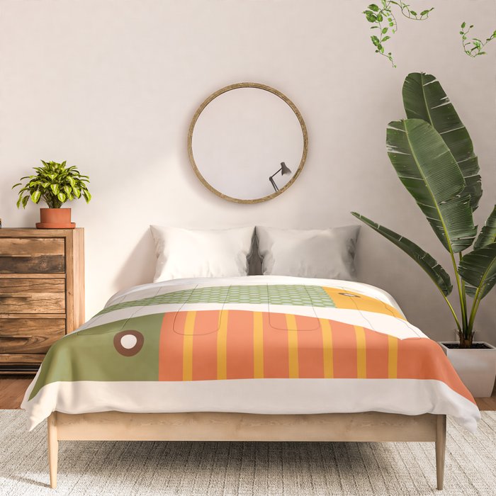 Geometrical Fish Comforter Gallery Image 3
