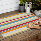 Modern Craft Spring - Roman Stripes Outdoor Rug Gallery Image 2