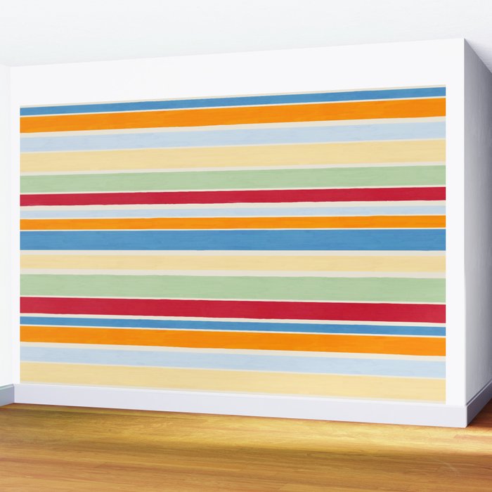 Modern Craft Spring - Roman Stripes Wall Mural Gallery Image 2