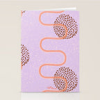 Abstract Fields in Lavender & Brown Stationery Card Gallery Image 2