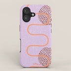 Abstract Fields in Lavender & Brown iPhone Case Gallery Image 1
