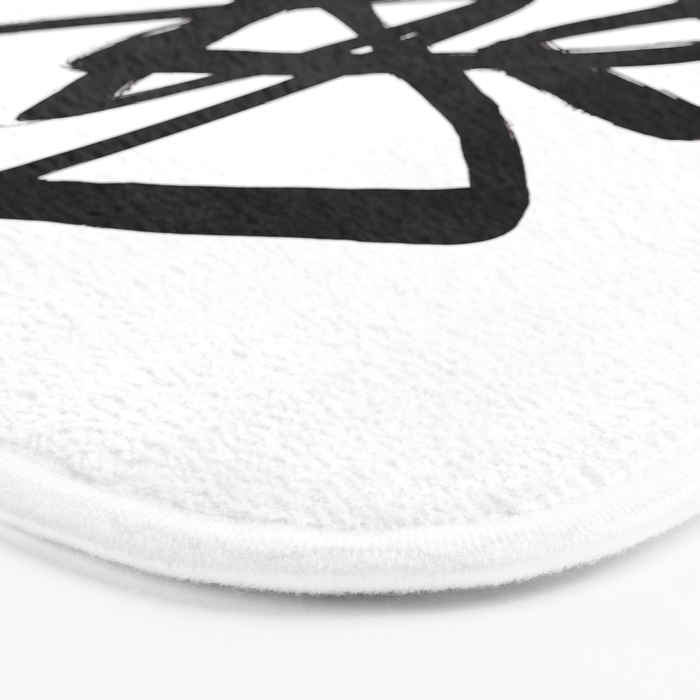 A Family Of Five White Background Bath Mat Gallery Image 3