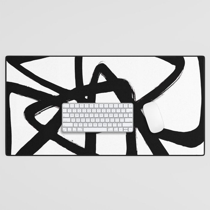 A Family Of Five White Background Desk Mat Gallery Image 1