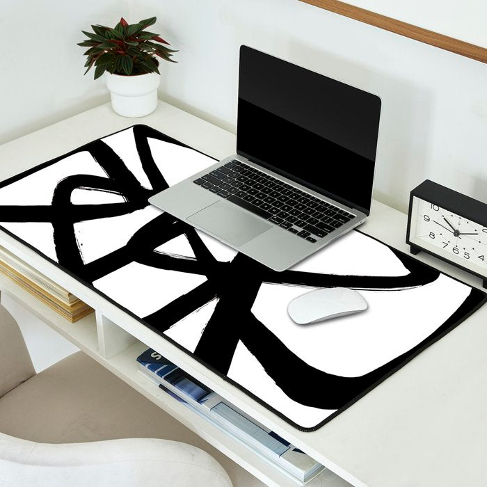 A Family Of Five White Background Desk Mat Gallery Image 2