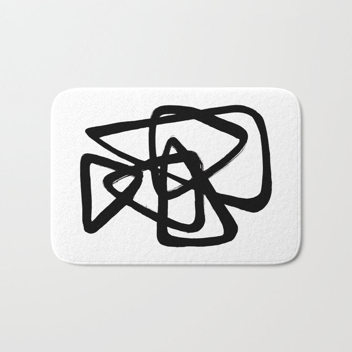 A Family Of Five White Background Bath Mat Gallery Image 1
