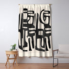 Modern Abstract Shapes 34 Window Curtain Gallery Image 5