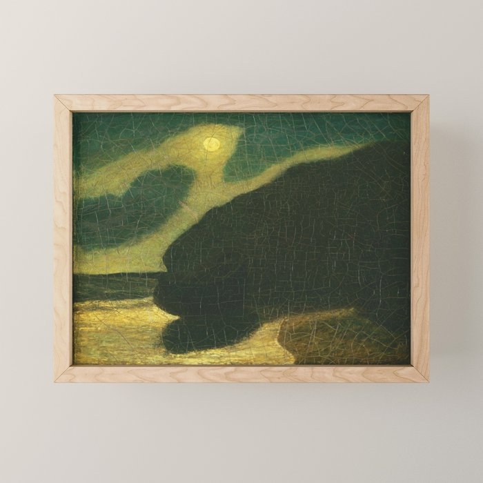 "Moonlit Cove" by Albert Pinkham Ryder (1880) Mini Art Print Gallery Image 1