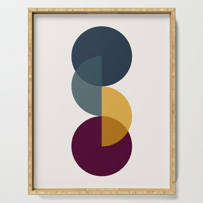 Geometric Harmony II Serving Tray Gallery Image 1