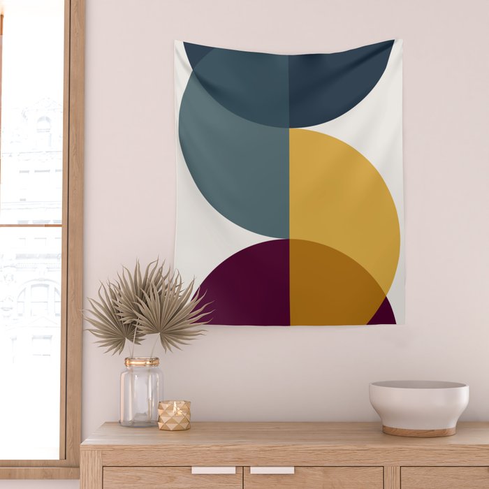 Geometric Harmony II Wall Tapestry Gallery Image 2