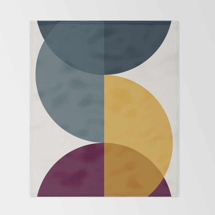 Geometric Harmony II Throw Blanket Gallery Image 2