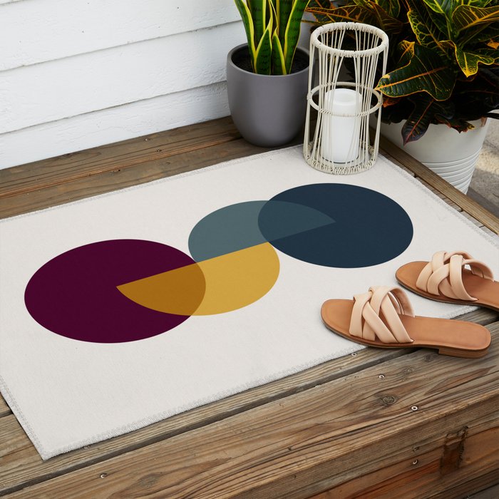 Geometric Harmony II Outdoor Rug Gallery Image 2