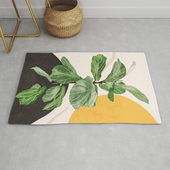 Abstract Art / Plant 2 Rug Gallery Image 1