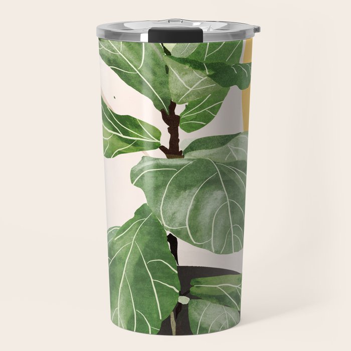 Abstract Art / Plant 2 Travel Mug Gallery Image 1