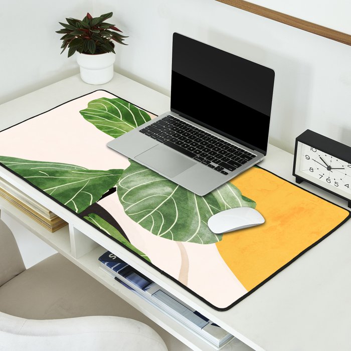 Abstract Art / Plant 2 Desk Mat Gallery Image 2