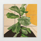 Abstract Art / Plant 2 Wood Wall Art Gallery Image 1