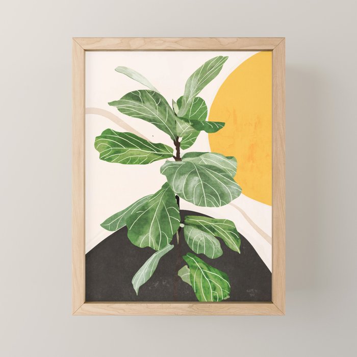Abstract Art / Plant 2 Mini Art Print Gallery Image 1