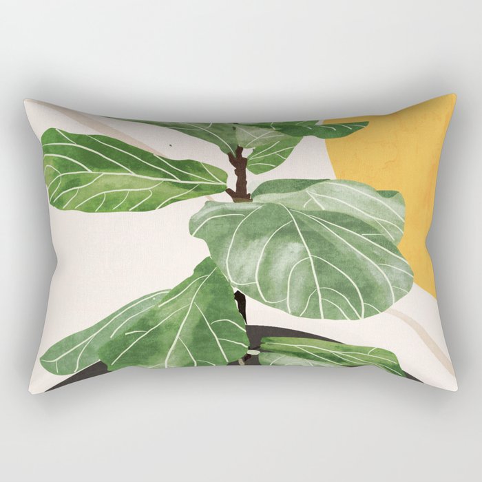 Abstract Art / Plant 2 Rectangular Pillow Gallery Image 1