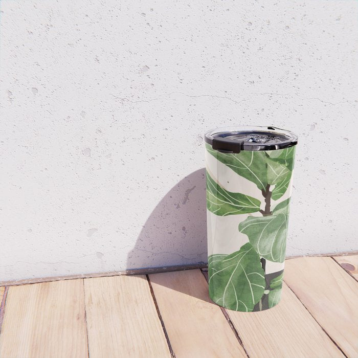 Abstract Art / Plant 2 Travel Mug Gallery Image 4